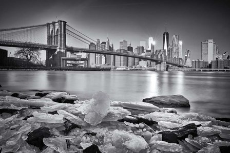 New York - Brooklyn Bridge by Martin Froyda art print