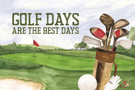 Golf Days landscape IV-Best Days by Tara Reed art print
