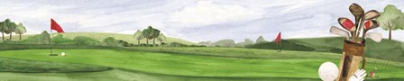 Golf Days panel I by Tara Reed art print