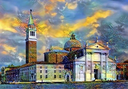 Venice Italy Church of San Giorgio Maggiore by Pedro Gavidia art print
