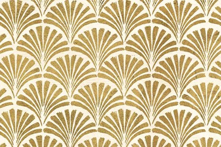 Winged Study Pattern VIII Gold Crop by Janelle Penner art print