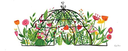 Greenhouse Blooming I by Farida Zaman art print
