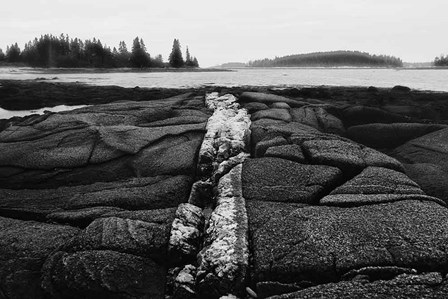 Fissures in Maine by Aledanda art print