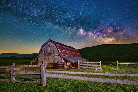 Milky Way Over Boxley Valley by Andy Crawford Photography art print