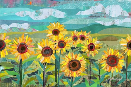 Sunflowers At Dusk by Traci Anderson art print