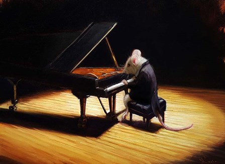 Little Pianist by Lucia Heffernan art print