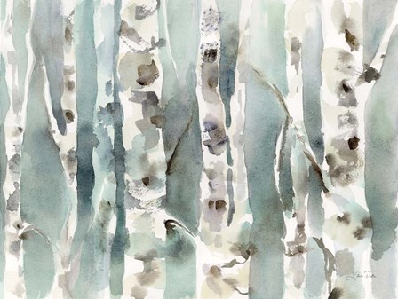 Winter Birches v2 by Katrina Pete art print