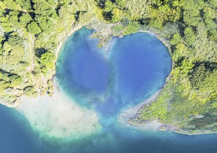 Heart Shaped Atoll, Fiji by Pangea Images art print