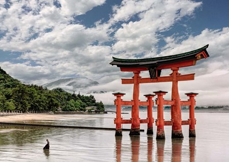 Itsukushima Shrine, Hiroshima, Japan by Pangea Images art print