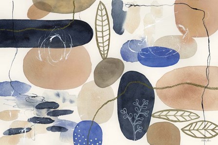 Leaves and Stones I by Laura Horn art print