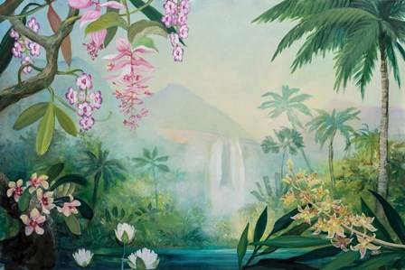 Tropical Falls by Julia Purinton art print