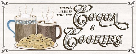 Hot Chocolate Season Panel III-Cocoa &amp; Cookies by Tara Reed art print