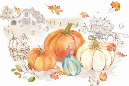 Pumpkin Season I by Cynthia Coulter art print