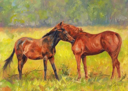 Horse Love by David Stribbling art print