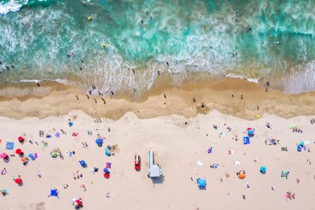 Beachgoers by Jeff Poe Photography art print