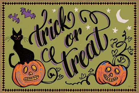 Halloween Expressions I by Janelle Penner art print