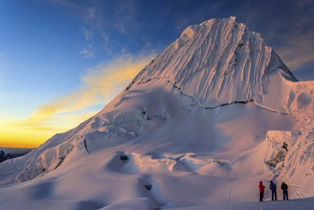 Sunset on Alpamayo Mountain in the Andes Of Peru by Giulio Ercolani/Stocktrek Images art print