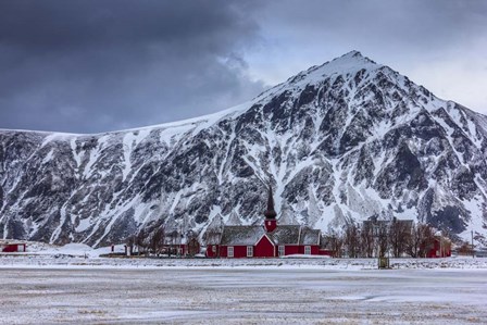 Small Norwegian Village in Winter, Norway by Giulio Ercolani/Stocktrek Images art print