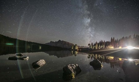 Milky Way Over Two Jack Lake by Jonathan Tucker/Stocktrek Images art print