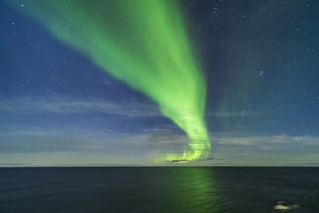 Aurora in Moonlight Over the Barents Sea by Alan Dyer/Stocktrek Images art print