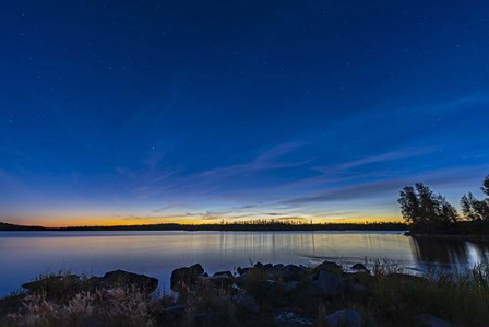 The Big Dipper and Arcturus in the Evening Twilight at Tibbitt Lake by Alan Dyer/Stocktrek Images art print