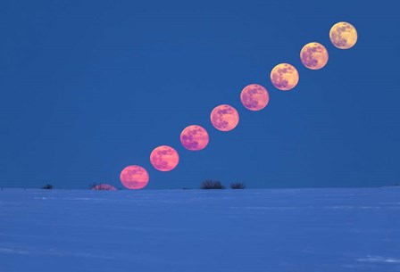 Rising of the Full Moon Over Alberta by Alan Dyer/Stocktrek Images art print