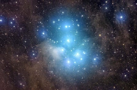 Messier 45, the Pleiades by Giulio Ercolani/Stocktrek Images art print