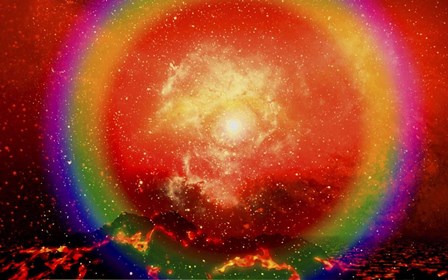 An Exploding Supernova, Death of a Star by Mark Stevenson/Stocktrek Images art print