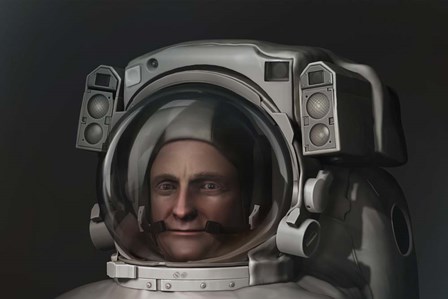 3D Model of An Astronaut in An EVA Space Suit by Photon Illustration/Stocktrek Images art print