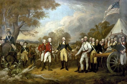 Surrender of British General John Burgoyne by Vernon Lewis Gallery/Stocktrek Images art print