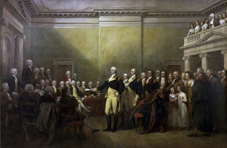 General George Washington resigning his Commission by Vernon Lewis Gallery/Stocktrek Images art print