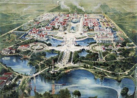 Birdseye view of the Pan-American Exposition held in Buffalo, New York by Vernon Lewis Gallery/Stocktrek Images art print