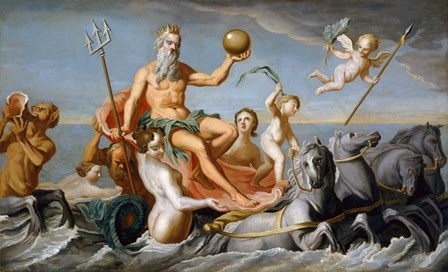 Neptune Emerging from the Sea, 1754 by Vernon Lewis Gallery/Stocktrek Images art print