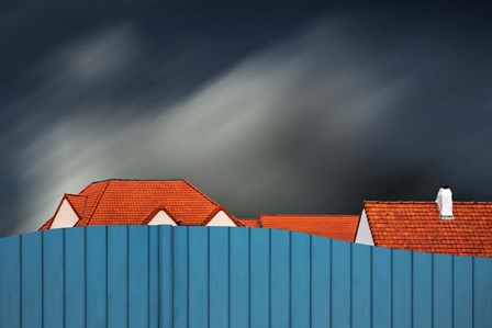 Living Behind The Fence by Gilbert Claes art print