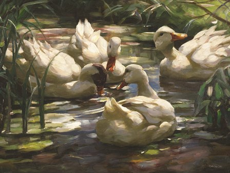 Ducks by the Lake 4 by Stellar Design Studio art print