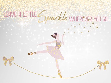 Leave a LIttle Sparkle v1 by Kimberly Allen art print