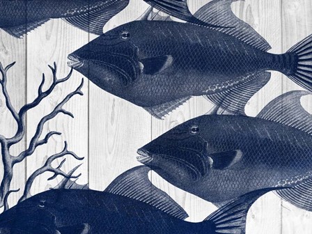 Blue Fish by Sheldon Lewis art print