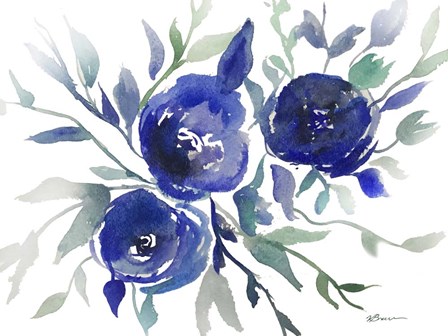 Blue Roses by Victoria Brown art print