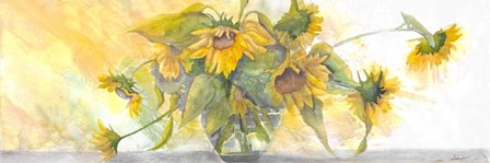 Sun Kissed Sunflowers by Doris Charest art print