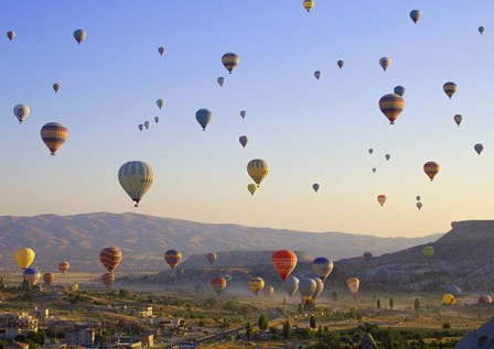 Flying over Cappadocia, Turkey by Pangea Images art print