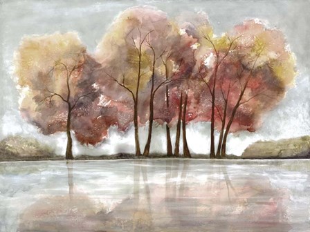 Lakeside Forest by Doris Charest art print