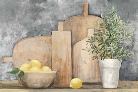 Rustic Kitchen Gray by Julia Purinton art print