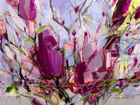 Magnolia Blossoms by Kati Bujna art print