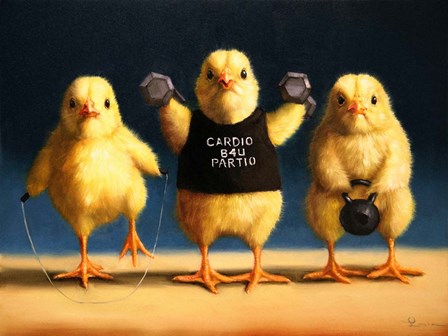 Cardio Chicks by Lucia Heffernan art print