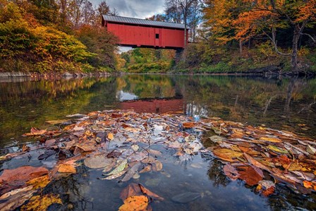Autumn at Slaughter House Bridge by Rick Berk art print