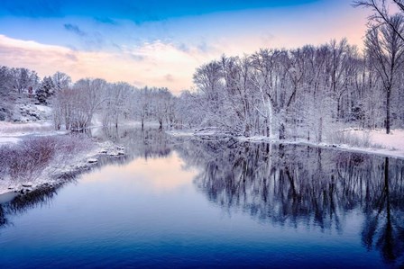 Winter on the Concord River by Rick Berk art print