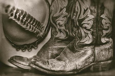 Cowboy Boots VII by Nathan Larson art print