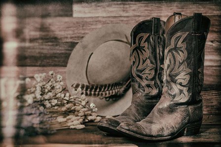 Cowboy Boots III by Nathan Larson art print
