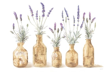 Lavender in Amber Glass by Danhui Nai art print