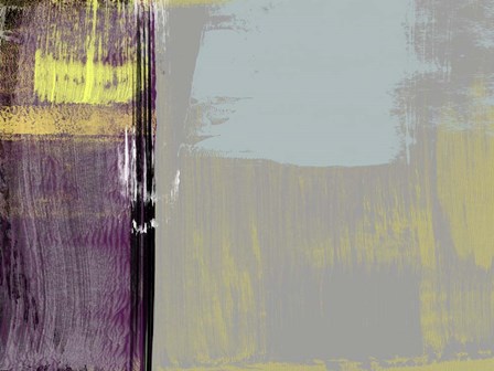 Abstract Purple and Yellow by Alma Levine art print